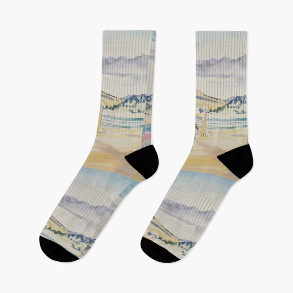Item preview, Exmouth Beach Painting With Windbreaker designed and sold by MikeJory.