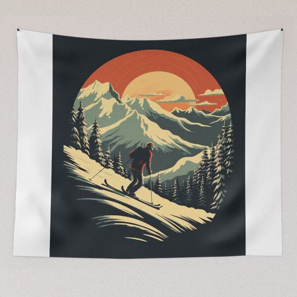Item preview, man skiing designed and sold by javierparra.