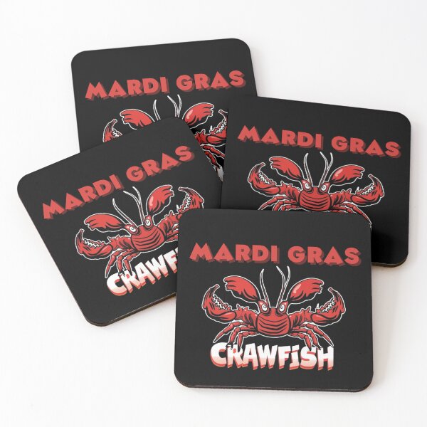 Item preview, Crawfish For Mardi Gras funny mardi gras party designed and sold by NaaEchDesign ⭐⭐⭐⭐⭐.