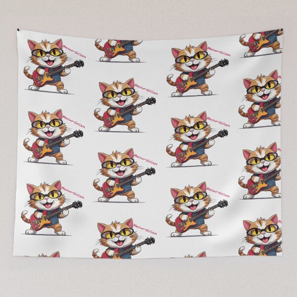 Artikelvorschau, Meow-sician entworfen und verkauft von caramelizedshop.
