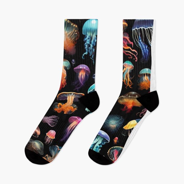 Item preview, fluorescent jellyfish designed and sold by bonjourmadame4.