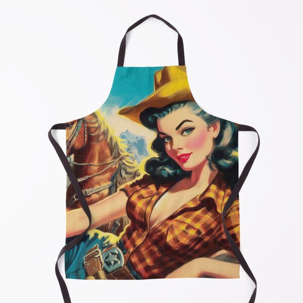 Item preview, Retro Cute Cowgirl designed and sold by PulpVintage.