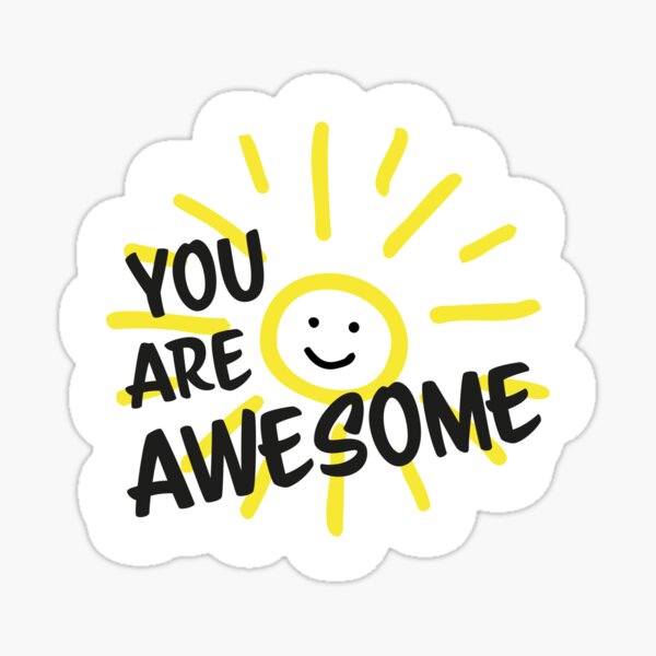 Item preview, You are awesome. Motivating quote with positive affirmation.  designed and sold by NataliaVVV.