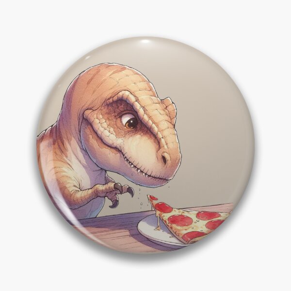 Item preview, Dinosaur Eating Pizza designed and sold by Vkinsify.