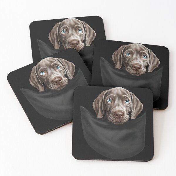 Item preview, Dog in a Pocket Cute Weimaraner  Puppy designed and sold by LovelyHappyGift.