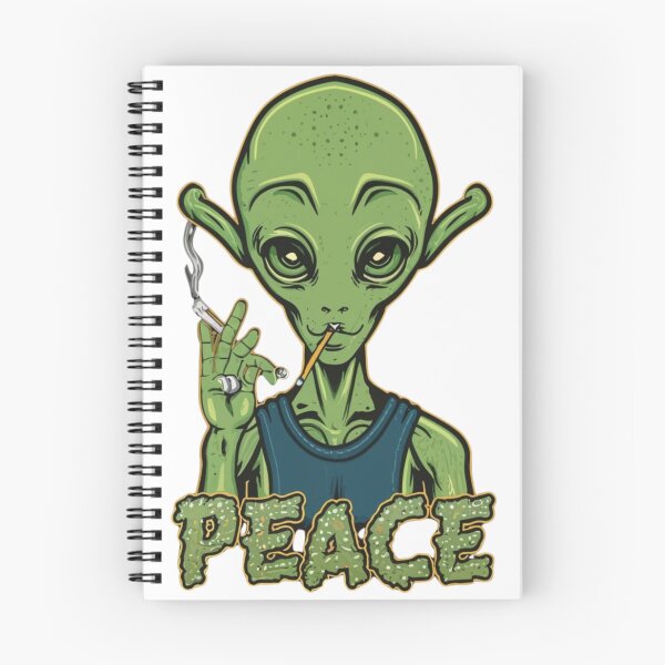 Item preview, Cute Chilled Alien with Peace  designed and sold by Merigold.