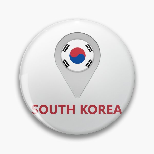 Item preview, South Korea flag location icon designed and sold by Nick249.