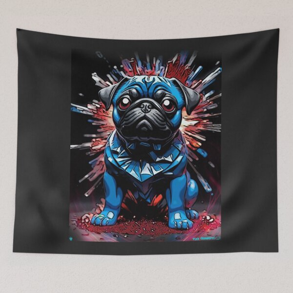 Item preview, Pug HAPPY HOLIDAYS 160 4th of July designed and sold by RedBluffTraders.