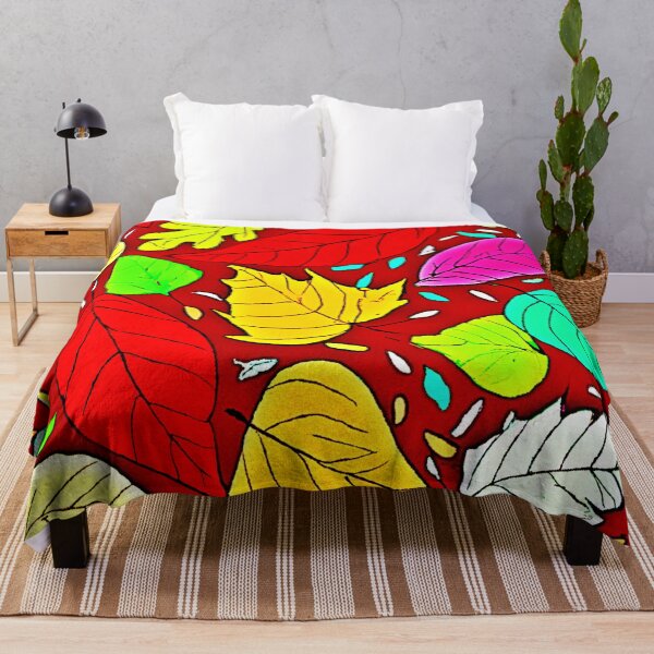 Item preview, Rainbow Leaves Vibrant Pattern designed and sold by Health And Fitness Posts e-Store.
