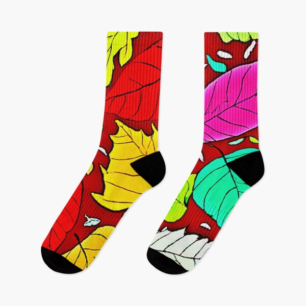 Item preview, Rainbow Leaves Vibrant Pattern designed and sold by Health And Fitness Posts e-Store.