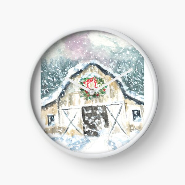 Item preview, snowy barn designed and sold by Sherry Jarvis.
