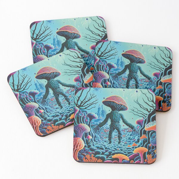 Item preview, Creepy Coral Magic Mushroom Seamonster Alien Hybrid Creature designed and sold by AizyAlien.