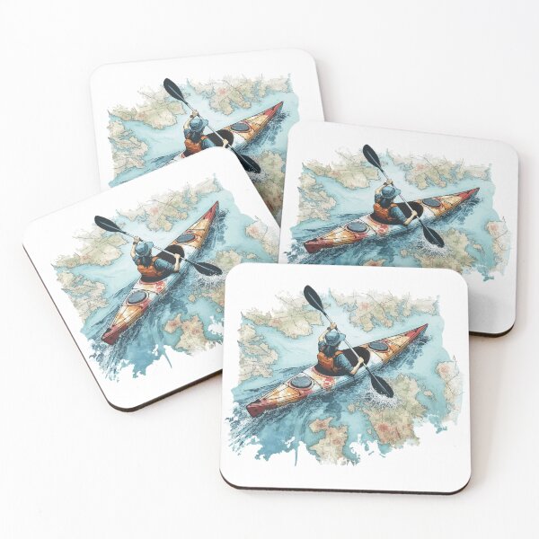 Item preview, Kayak paddler on field trip designed and sold by Kajakfoto.