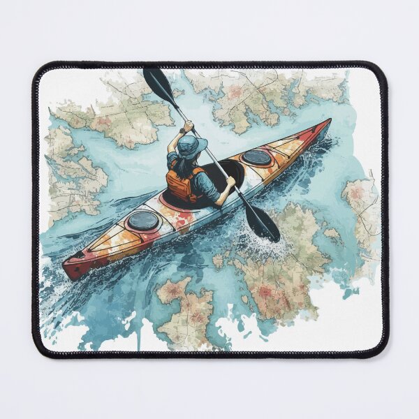 Item preview, Kayak paddler on field trip designed and sold by Kajakfoto.