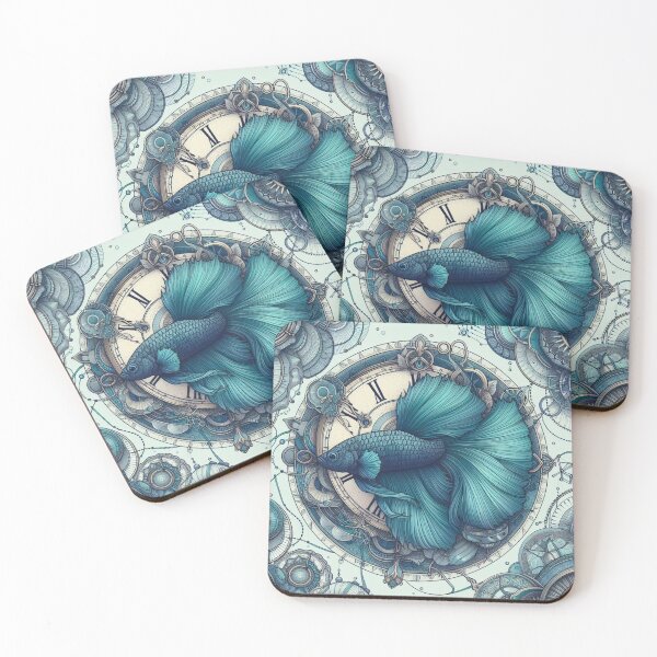 Item preview, Betta Fish Baroque Style betta 2 Pin designed and sold by CoffeeIsATrip.