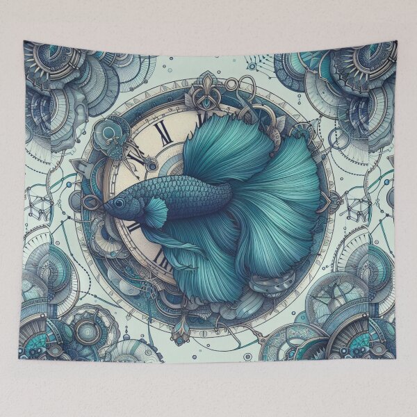 Item preview, Betta Fish Baroque Style betta 2 Pin designed and sold by CoffeeIsATrip.
