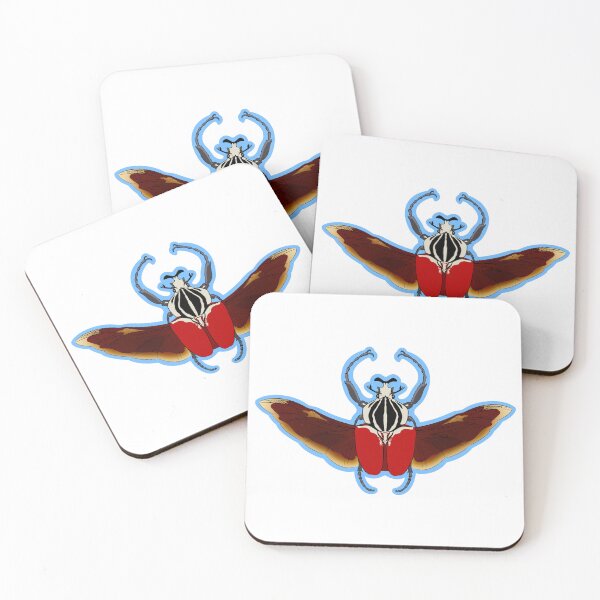 Item preview, Goliath Beetle (Blue Outline) designed and sold by SamDaytonArt.