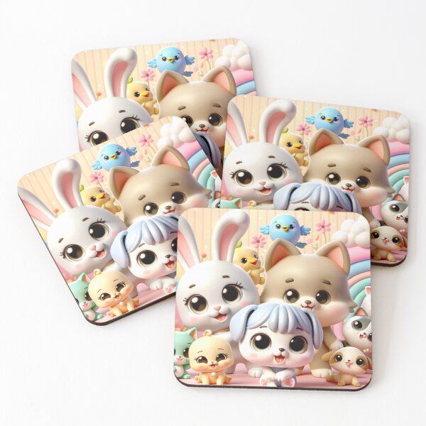 Item preview, Cuddle Puddle - Cute Animal Friends designed and sold by Shams-Studio.
