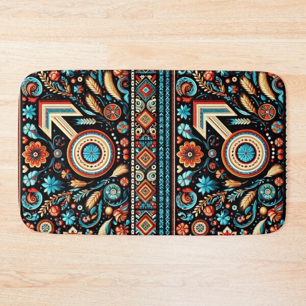 Item preview, Ukrainian ethnic pattern in the shape of an oblong rectangle designed and sold by JaroDesign2023.