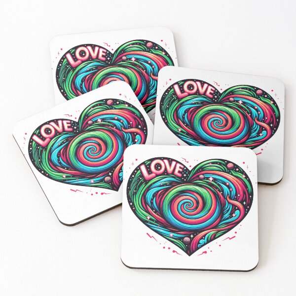 Item preview, Love heart colorful designed and sold by TheRealmWithin.