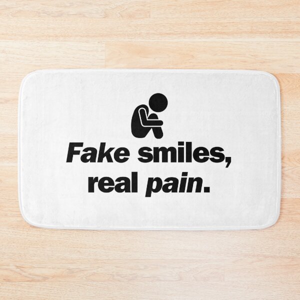 Item preview, Fake smiles, real pain. designed and sold by Bananobanini.