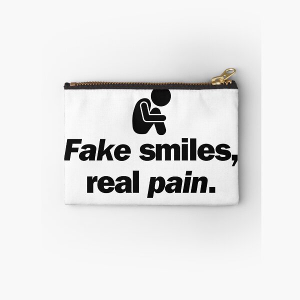 Item preview, Fake smiles, real pain. designed and sold by Bananobanini.