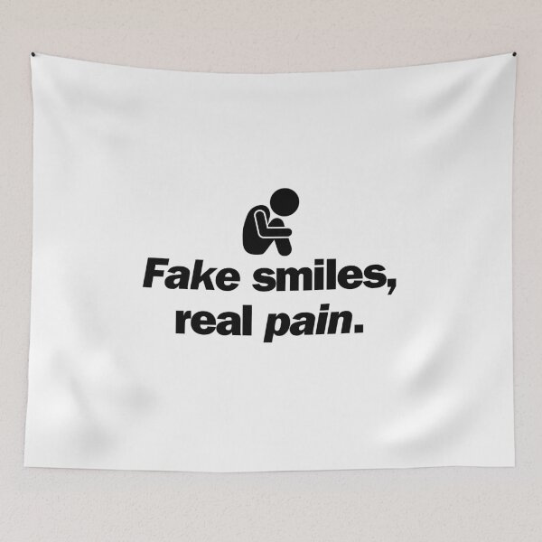 Item preview, Fake smiles, real pain. designed and sold by Bananobanini.