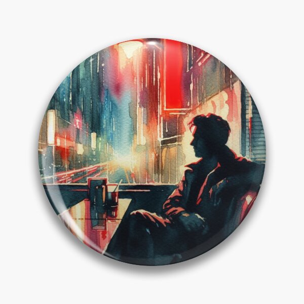 Item preview, Neo Noir Vintage Silent Diner [Watercolor] designed and sold by RESToRAPTOR.