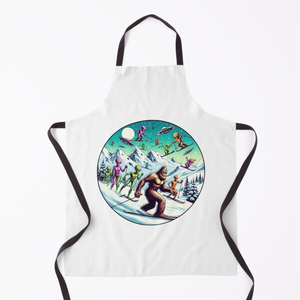 Item preview, Intergalactic Skiing | Bigfoot And Aliens | Ufo | Believe designed and sold by ShopCoolStop.