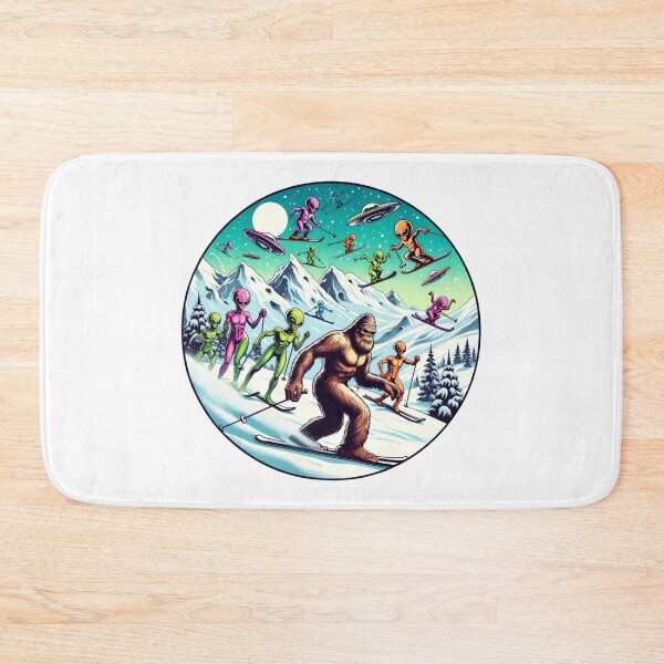Item preview, Intergalactic Skiing | Bigfoot And Aliens | Ufo | Believe designed and sold by ShopCoolStop.