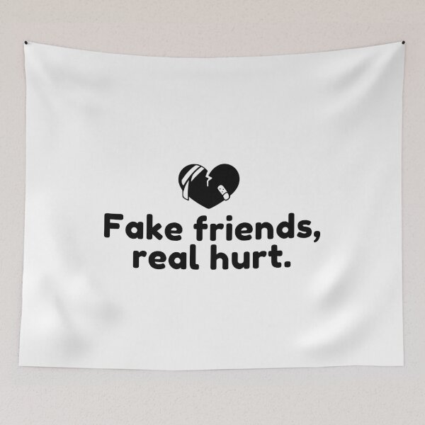 Item preview, Fake Friends, Real Hurt. designed and sold by Bananobanini.