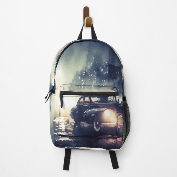 Item preview, Noir Vintage Car in Fog [Watercolor] designed and sold by RESToRAPTOR.