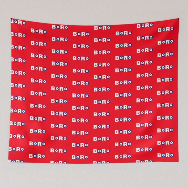 Item preview, Boro Mods White on Red designed and sold by Logo-A-GoGo.