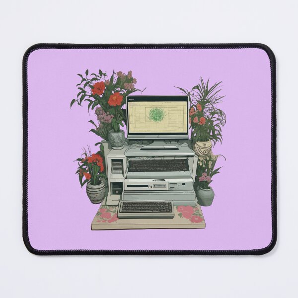 Item preview, Vintage PC with Flower Pots designed and sold by LoweMerch.