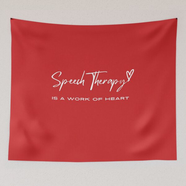 Item preview, Speech Therapy , is a work of heart, Inspirational Therapy saying for End of Year Speech for Teacher  designed and sold by CHAMSSTORE.