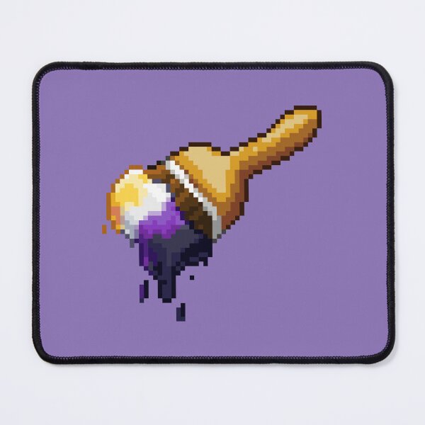 Item preview, Neopet Nonbinary Paint Brush Pixel Art designed and sold by AyrosArts.