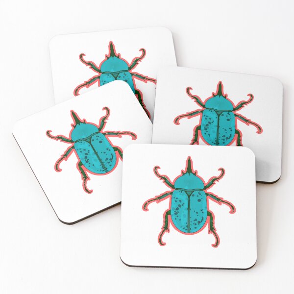 Item preview, Eastern Hercules Beetle (Dynastes tityus) ((Blue Version)) designed and sold by SamDaytonArt.