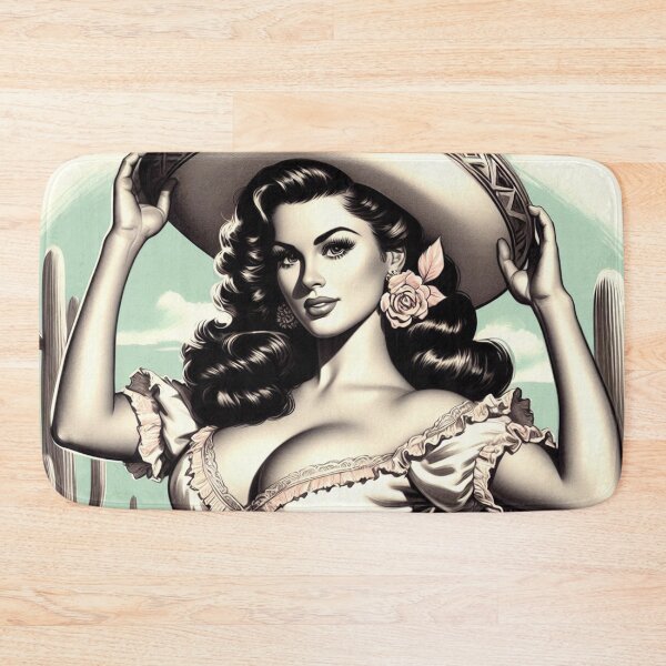 Item preview, Vintage Pin Up Drawing designed and sold by PulpVintage.