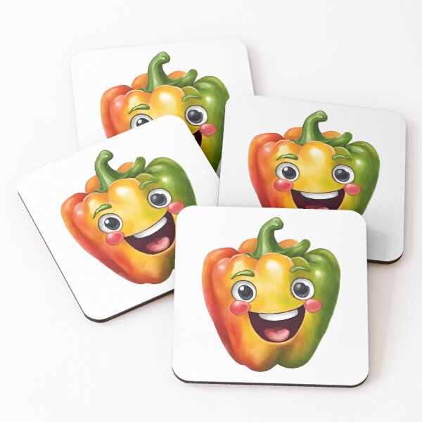 Item preview, Colorful Playful Bell Pepper designed and sold by CuteAndAesthetic.