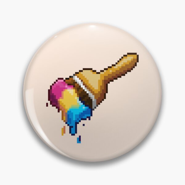 Item preview, Neopet Pansexual Paint Brush Pixel Art designed and sold by AyrosArts.