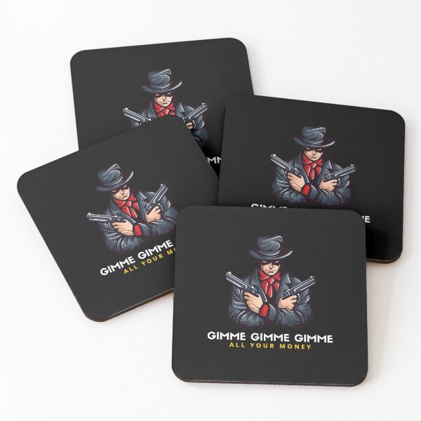 Item preview, Gimme all you Money retro bandit bank robber with Guns designed and sold by SlickCity.