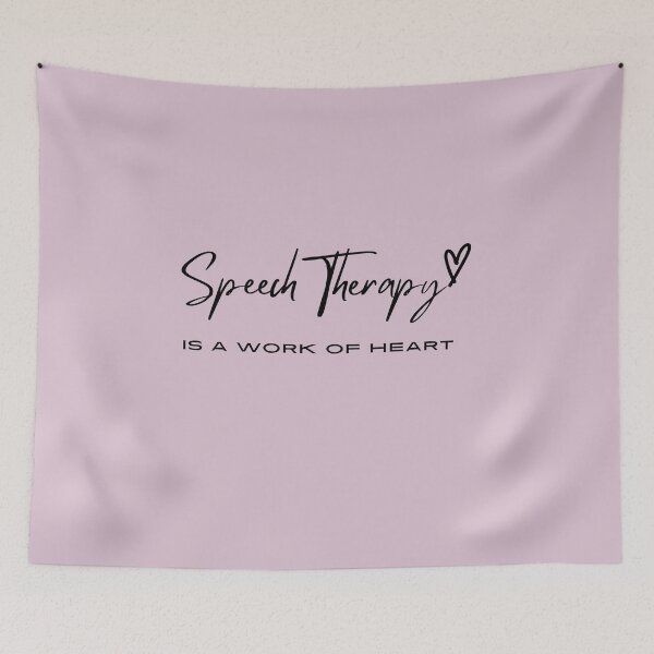 Item preview, Speech Therapy , is a work of heart, Inspirational Therapy saying for End of Year Speech for Teacher  designed and sold by CHAMSSTORE.