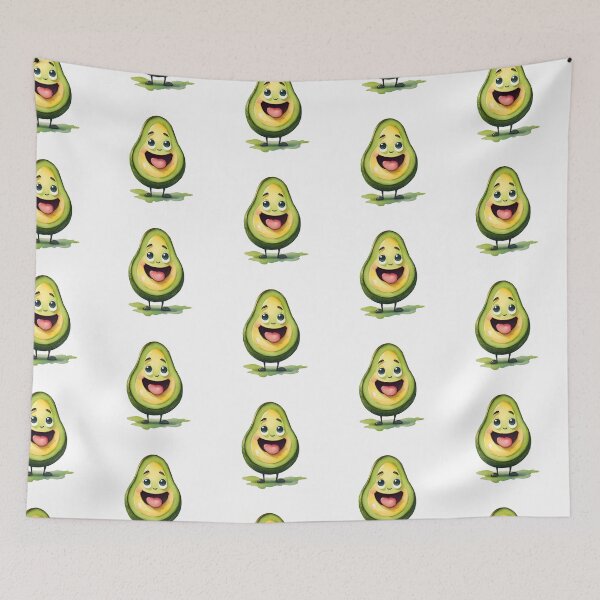 Item preview, Adorable Playful Avocado designed and sold by CuteAndAesthetic.
