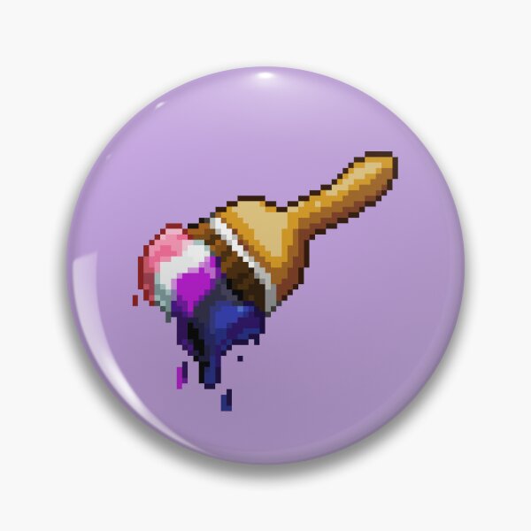 Item preview, Neopet Genderfluid Paint Brush Pixel Art designed and sold by AyrosArts.