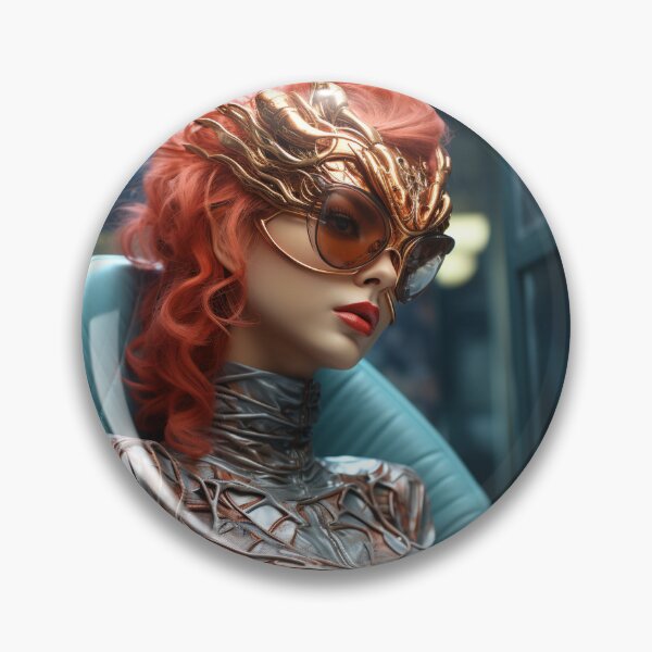 Item preview, Redhead woman portrait designed and sold by oilidesing.