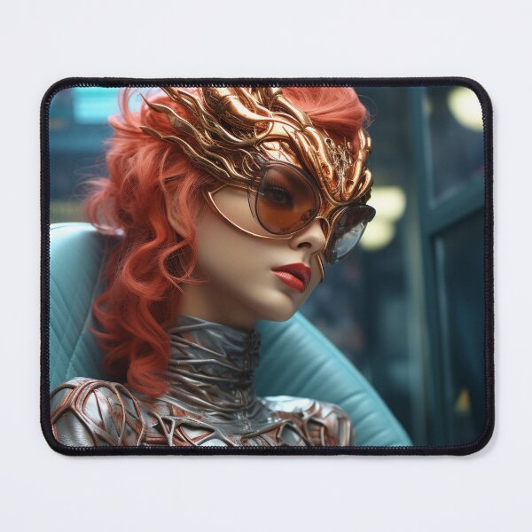 Item preview, Redhead woman portrait designed and sold by oilidesing.