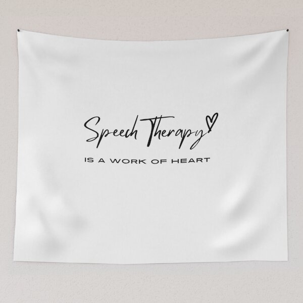 Item preview, Speech Therapy , is a work of heart, Inspirational Therapy saying for End of Year Speech for Teacher  designed and sold by CHAMSSTORE.