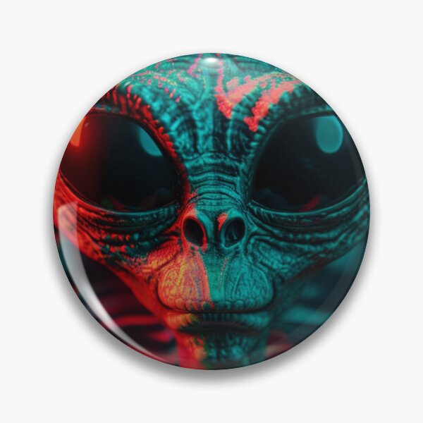 Item preview, Otherworldly Vision - 3D Alien Portrait Art Print designed and sold by Nicholas Panek.