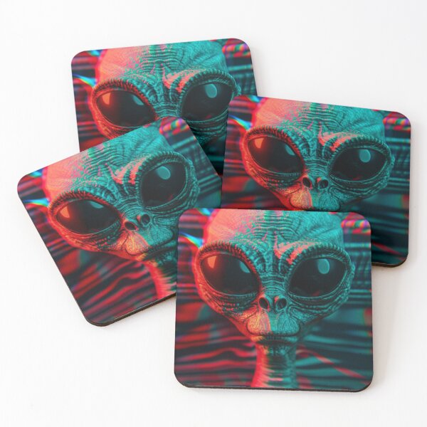 Item preview, Otherworldly Vision - 3D Alien Portrait Art Print designed and sold by Nicholas Panek.
