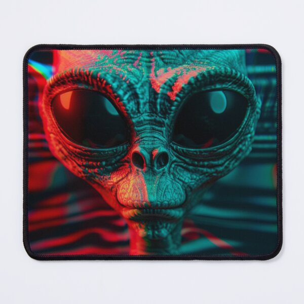 Item preview, Otherworldly Vision - 3D Alien Portrait Art Print designed and sold by Nicholas Panek.
